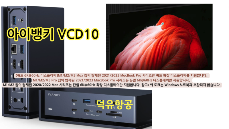 아이뱅키 VCD10 맥북 썬더볼트 도킹스테이션