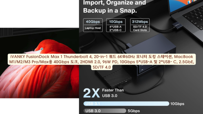 ivanky FusionDock Max1 맥북 도킹스테이션 퓨젼독 맥스1