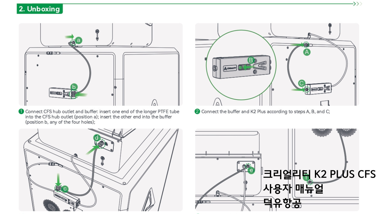 CREALITY CFS User Manual;크리얼리티 멀티칼라 시스템 CFS사용자 매뉴얼 덕유필라멘트