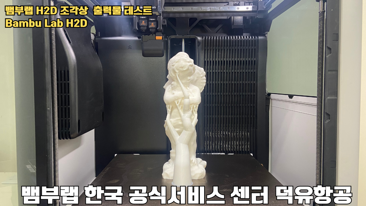 뱀부랩 H2D 조각상 출력물 테스트 #뱀부랩 #뱀부랩한국공식서비스센터덕유항공 #H2D