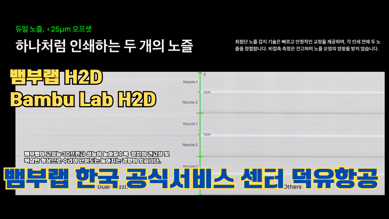뱀부랩 H2D 3D 프린터 제품설명 #뱀부랩 #H2D #제품설명