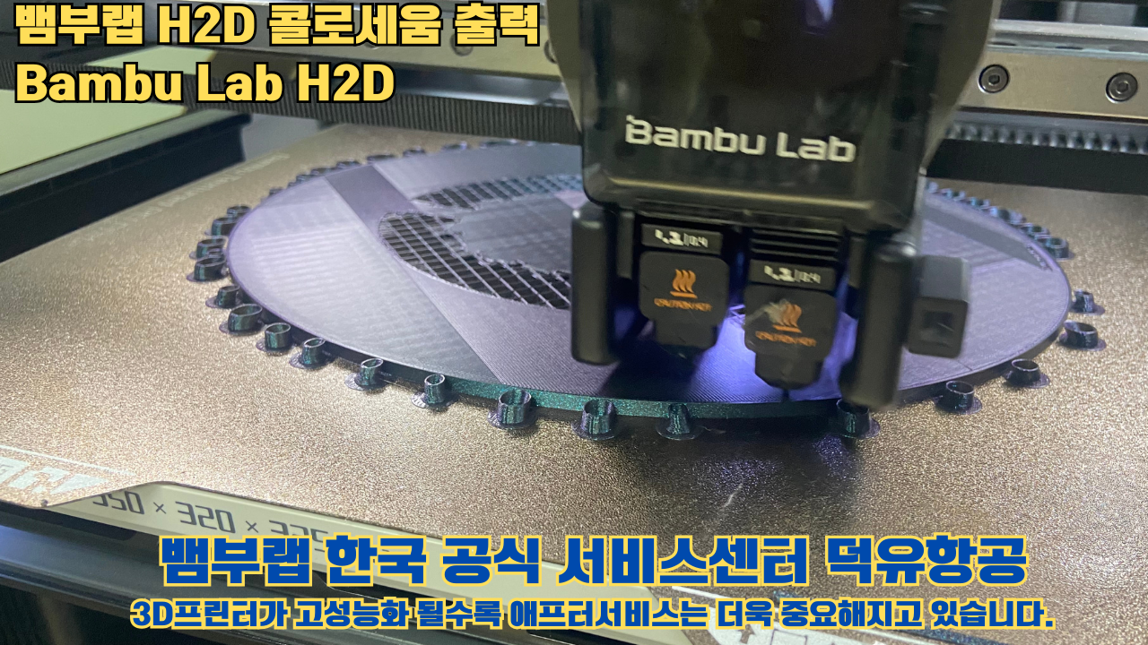 뱀부랩 H2D 콜로세움 출력, Bambu Lab H2D 3D프린터