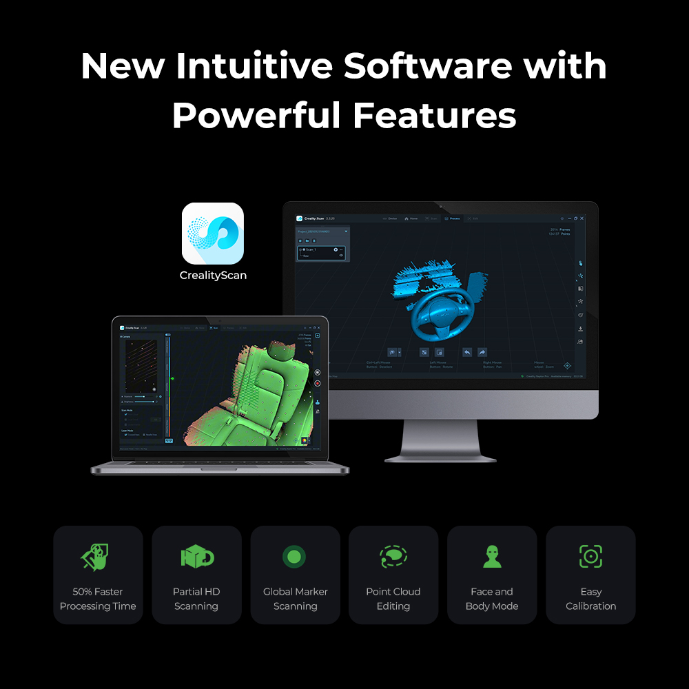 크리얼리티 랩터 프로, CREALITY Raptor PRO 3D스캐너 덕유항공에서 판매합니다.