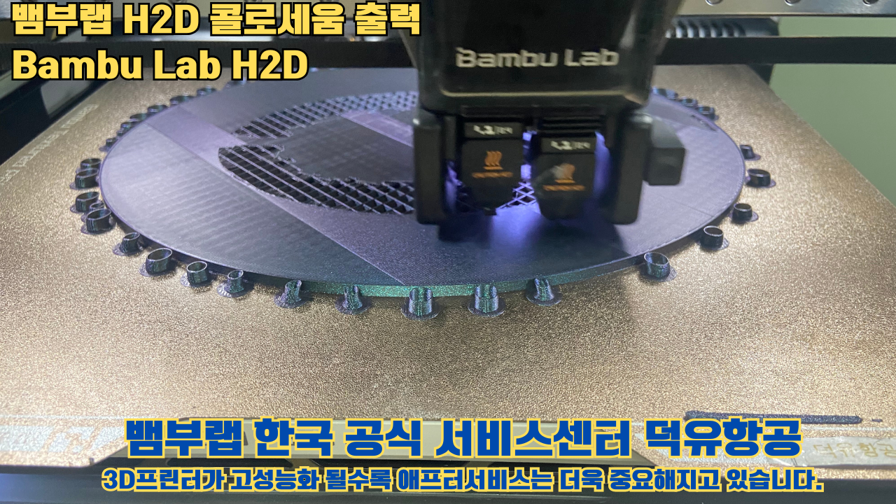 뱀부랩 H2D 콜로세움 출력, Bambu Lab H2D 3D프린터