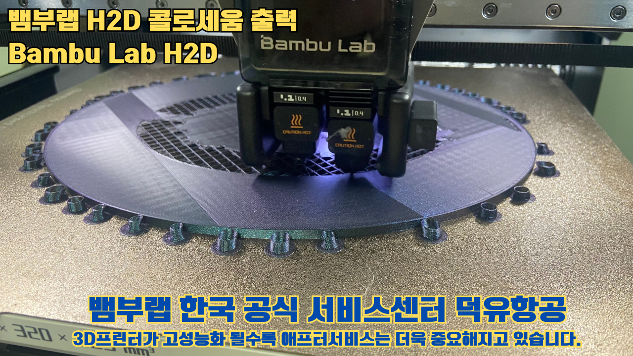 뱀부랩 H2D 콜로세움 출력, Bambu Lab H2D 3D프린터