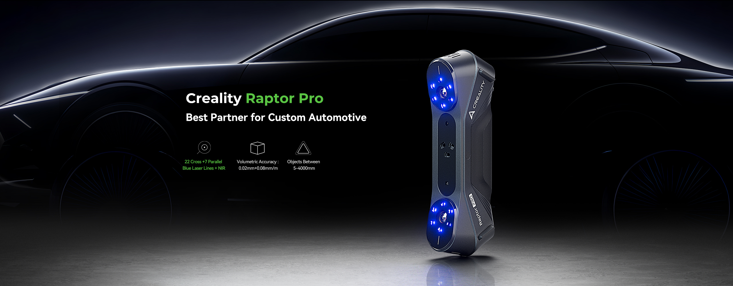 크리얼리티 랩터 프로, CREALITY Raptor PRO 3D스캐너 덕유항공에서 판매합니다.