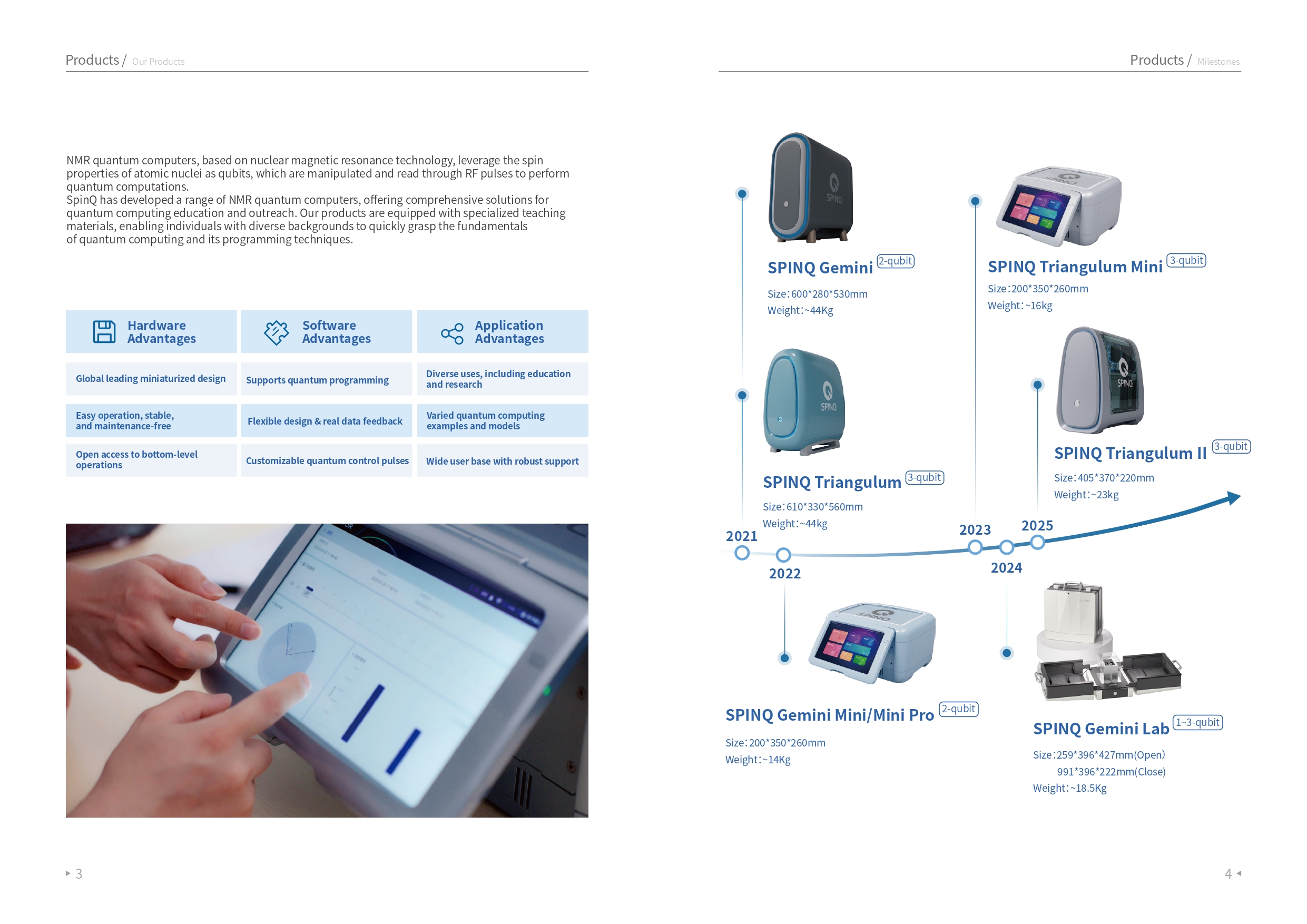 스핀큐 양자컴퓨터 제품 및 서비스 설명; SpinQ Quantum Products & Service Brochure 스핀큐 양자컴퓨터 제품 및 서비스 설명; SpinQ Quantum Products & Service Brochure