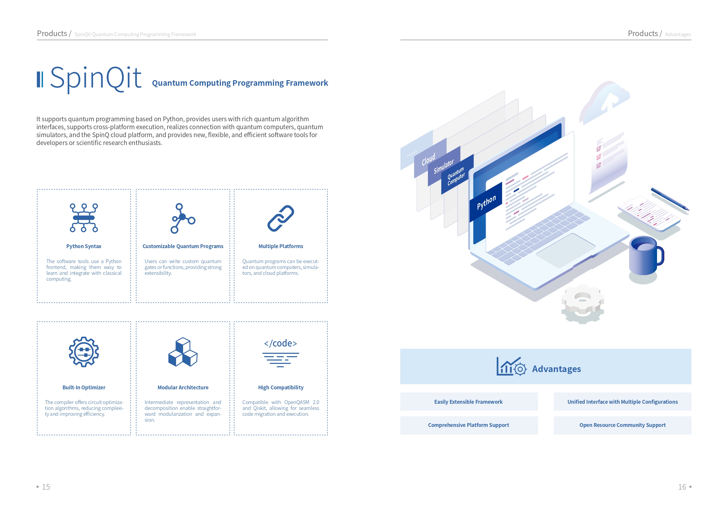 스핀큐 양자컴퓨터 제품 및 서비스 설명; SpinQ Quantum Products & Service Brochure 스핀큐 양자컴퓨터 제품 및 서비스 설명; SpinQ Quantum Products & Service Brochure