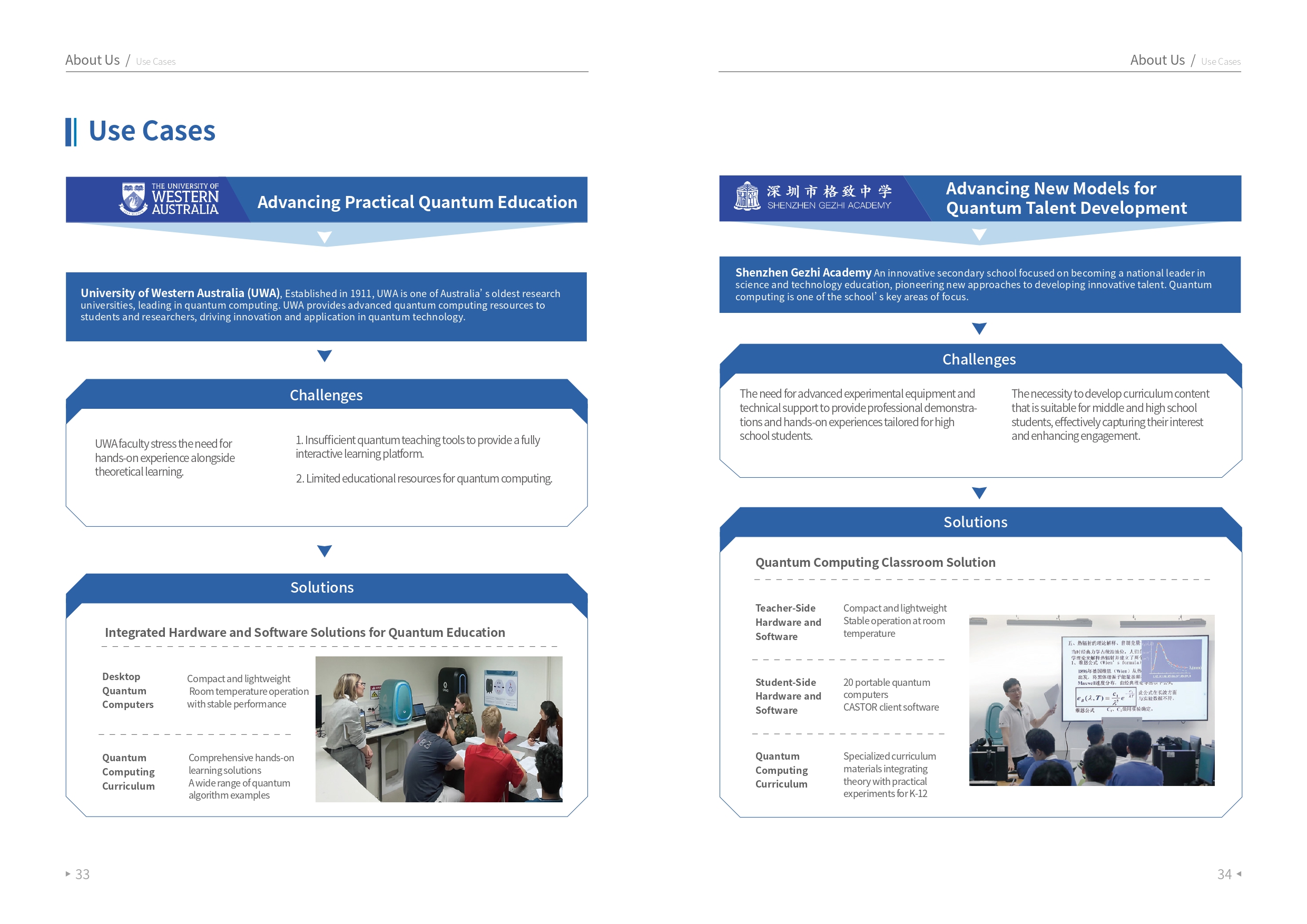 스핀큐 양자컴퓨터 제품 및 서비스 설명; SpinQ Quantum Products & Service Brochure