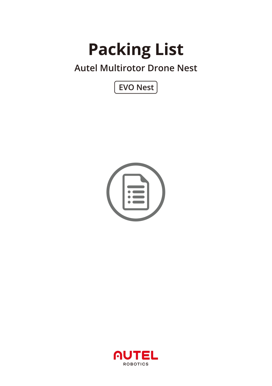 오텔 로보틱스 드론 에보 네스트 패킹 리스트, Autel Robotics Drone EVO NEST packing list #오텔드론 #에보네스트 #EvoNest #오텔드드론한국총판덕유항공