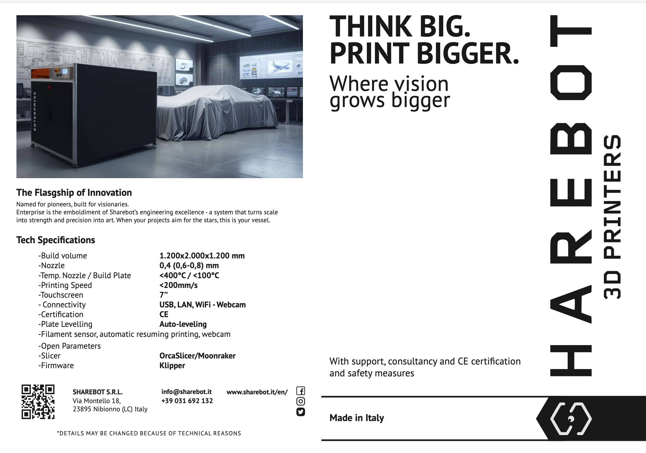 쉐어봇 FDM 3D프린터 엔터프라이즈 #SHAREBOT #Enterprise #FDM #덕유항공 1200X2000X1200mm