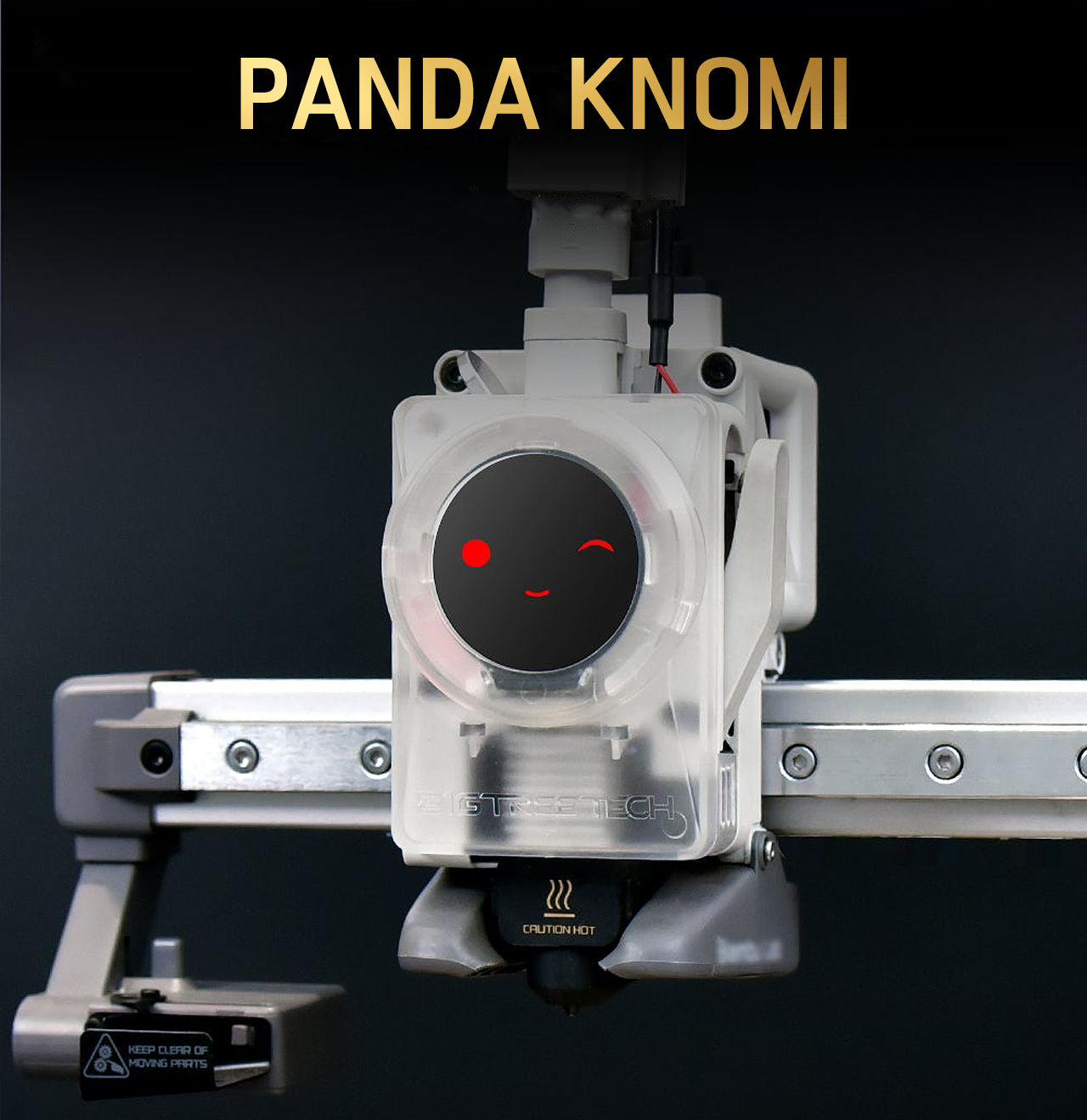 판다 노미,뱀부랩 A1시리즈 스마트 디스플레이, #BIGTREETECH Panda Knomi, Bambulab 프린터용, 맞춤형GIF #덕유항공