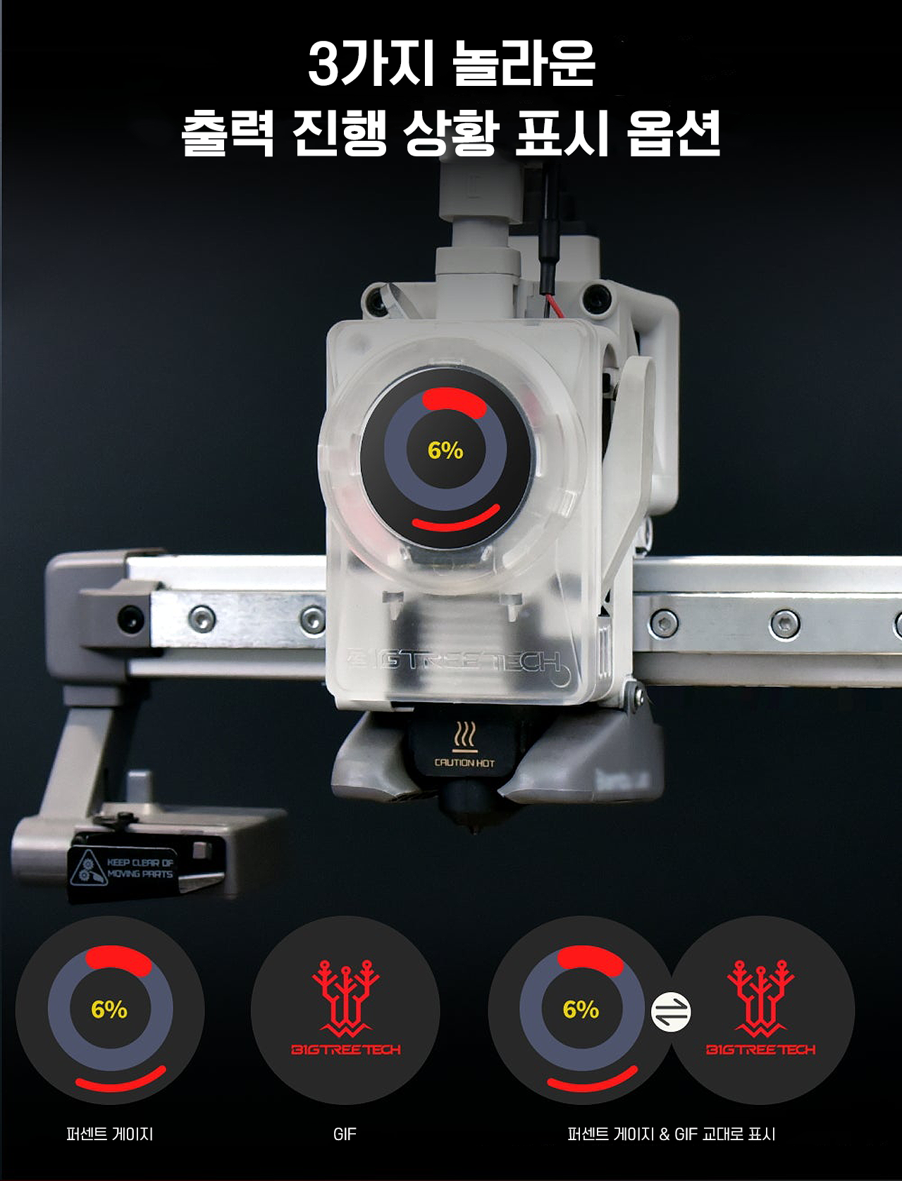 판다 노미,뱀부랩 A1시리즈 스마트 디스플레이, #BIGTREETECH Panda Knomi, Bambulab 프린터용, 맞춤형GIF #덕유항공