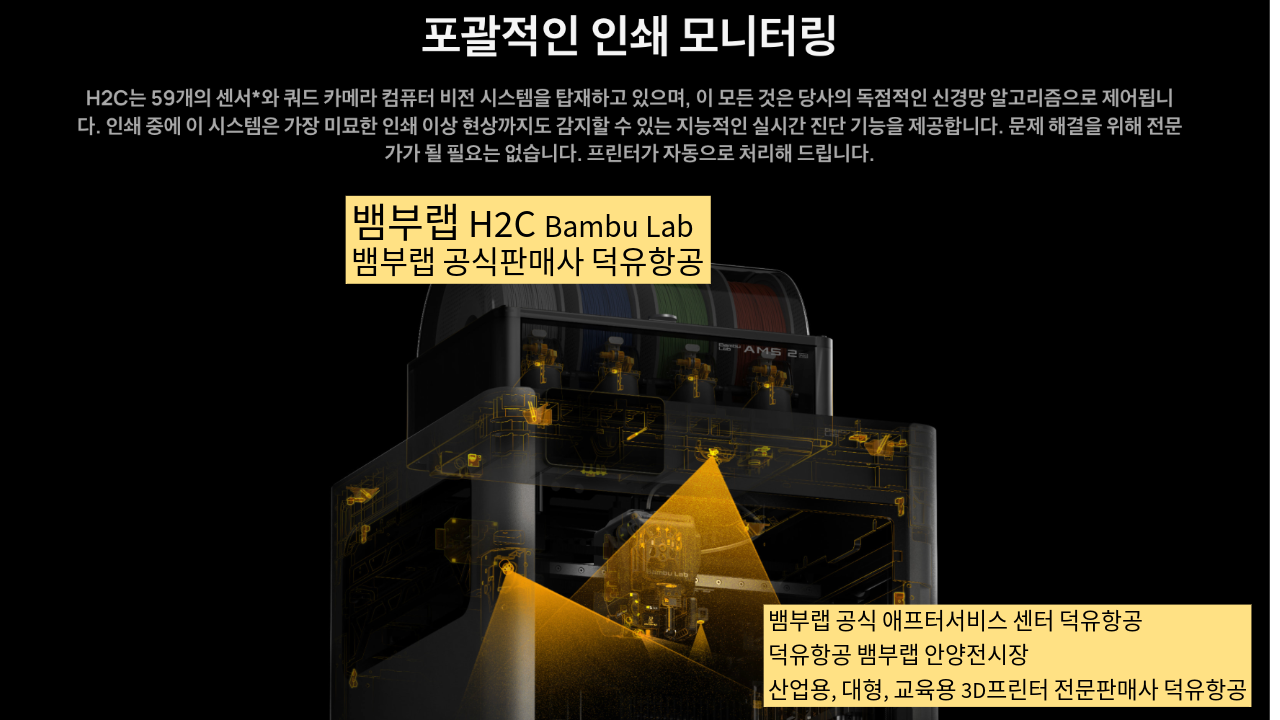 뱀부랩 H2C 모델은가장 완성도 높은 뱀부랩 3D프린터 모델입니다. 테크레이더 리뷰외2개의 제품리뷰,  #Bambulab #뱀부랩 #H2C #덕유항공 #리뷰 #완성도