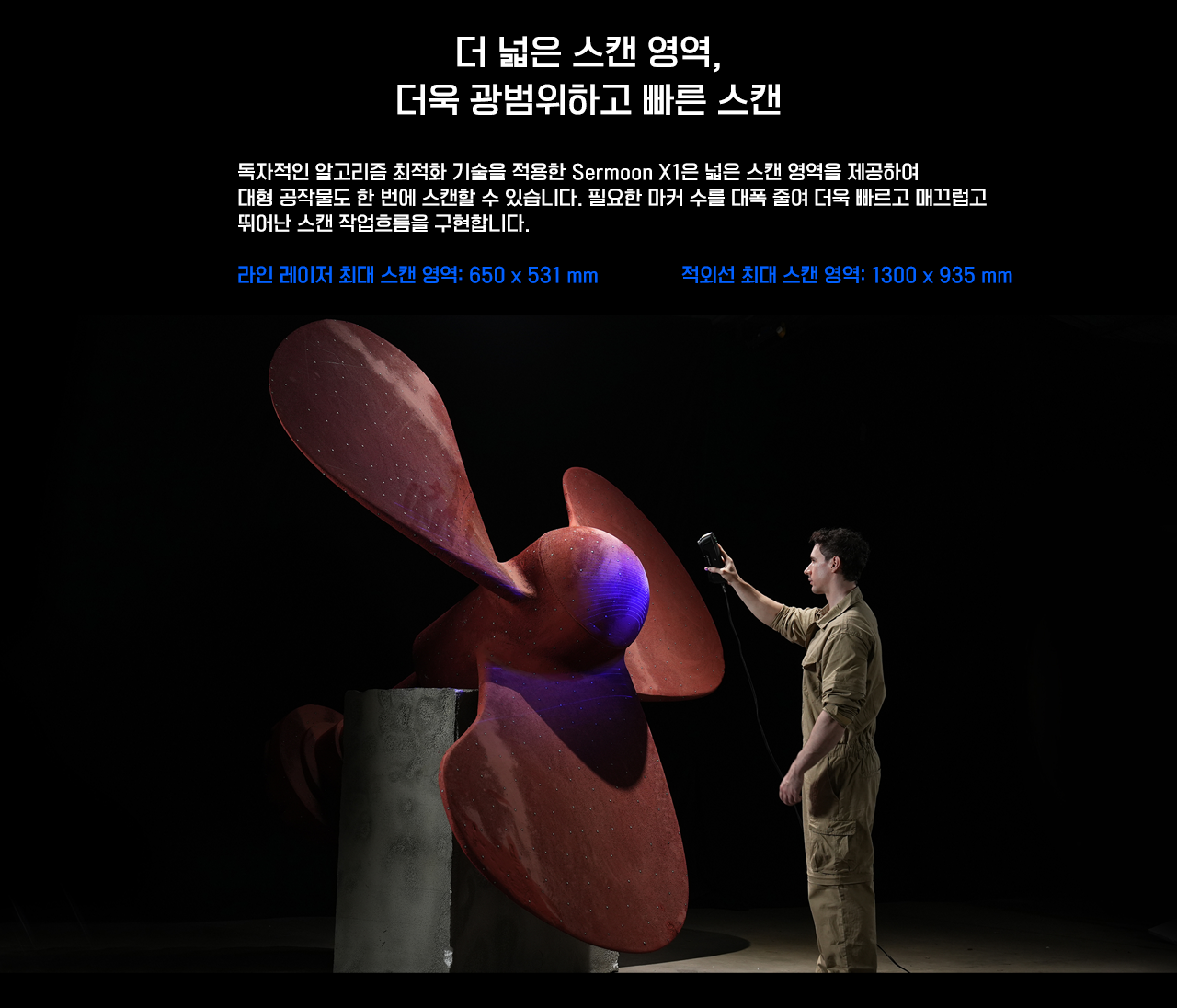 크리얼리티 3D스캐너 서문 X1 0.02mm(최대정밀도) 4 in 1, NIR, 제품 장점 소개 #크리얼리티 #SermoonX1