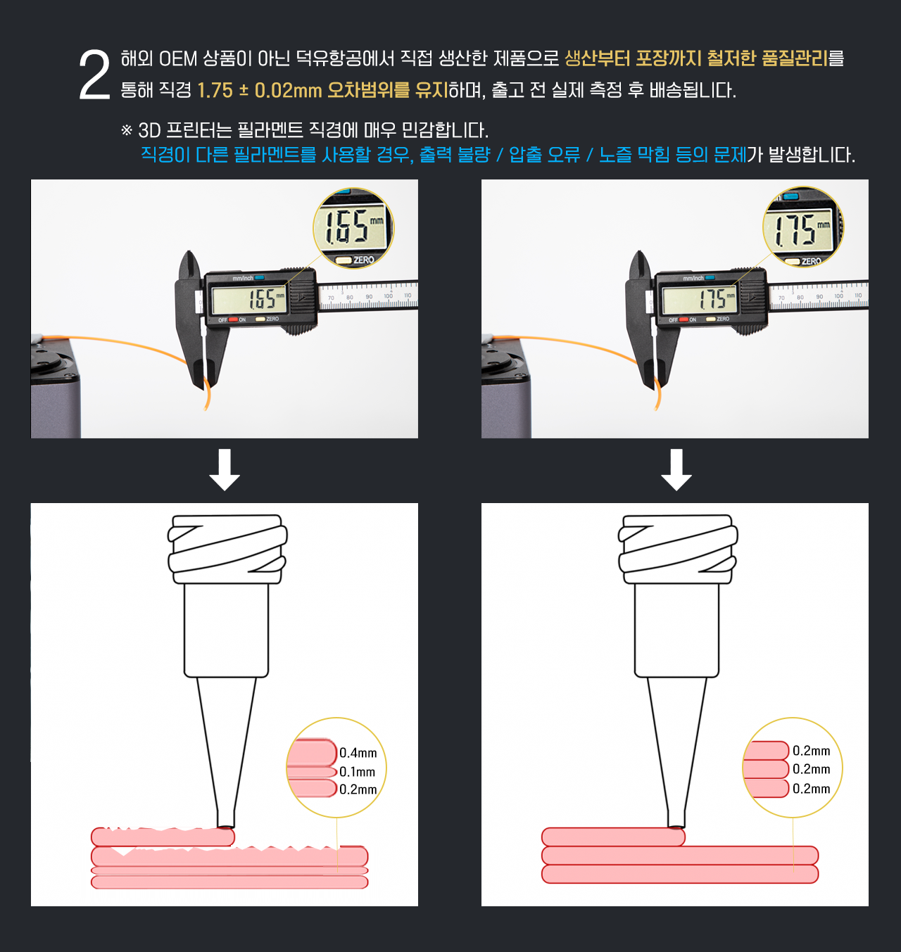 덕유항공 국내직접 생산 국산품 PLA필라멘트 친환경 DY필라멘트 리필보빈, FRESH필라멘트 즉시출고, 믿을수 있는 품질, 검증된 원료, 철저한 생산품질관리, 뱀부랩 크리얼리티 애니큐빅 플래시포지 엘레구 3D프린터 호환
