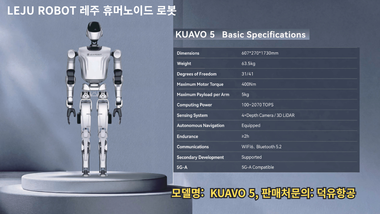 Leju Robot, 레주 휴머노이드 로봇, KUAVO 5 덕유항공