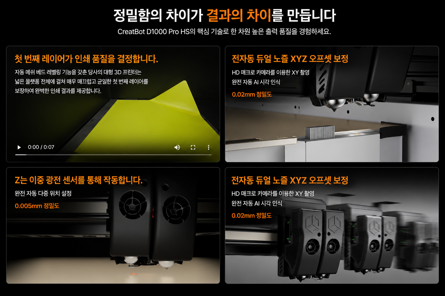 대형 3D프린터 전문판매회사, Mingda, Creatbot, Intamsys. 밍다, 크리에이트봇, 인탐시스 판매 배송 설치 교육전문 덕유항공