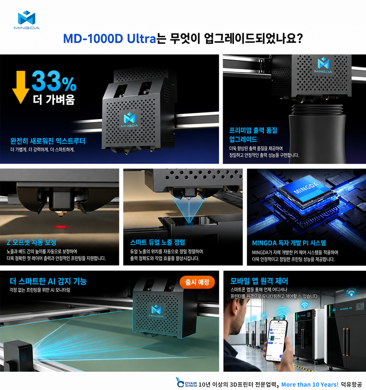 MINGDA MD-1000D Ultra 3D프린터 제품소개