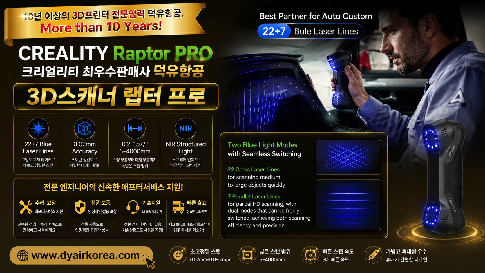 CREALITY Raptor Pro, 크리얼리티 랩터프로 3D스캐너 리뷰