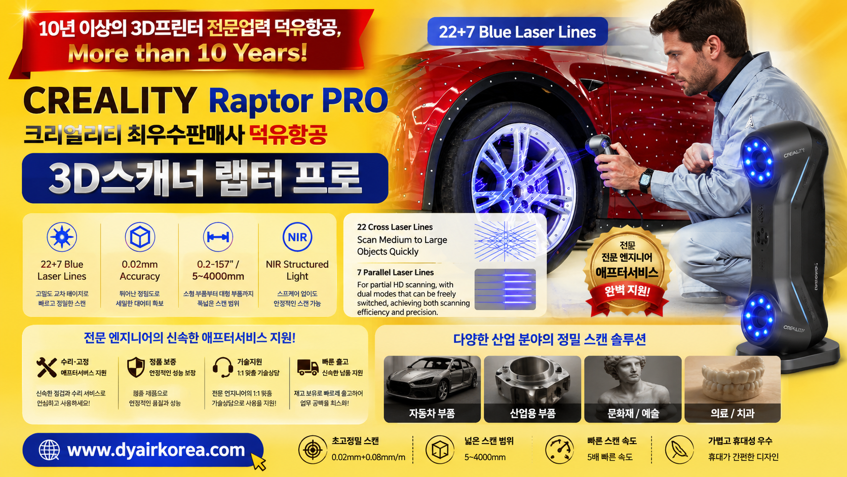 CREALITY Raptor Pro, 크리얼리티 랩터프로 3D스캐너 리뷰