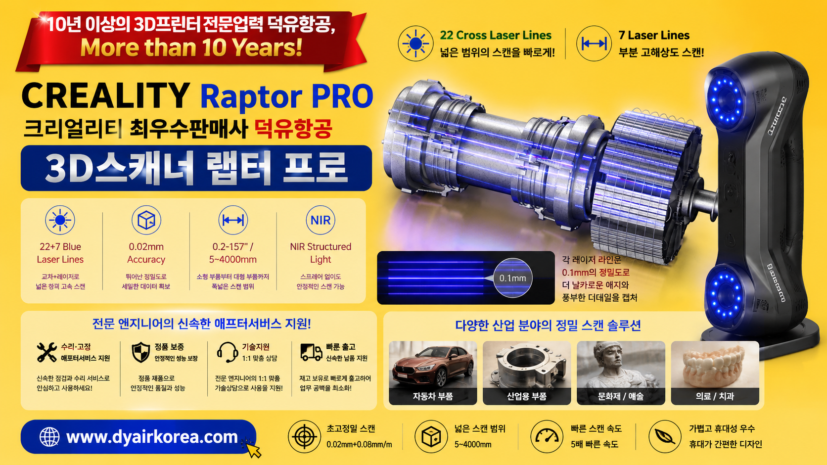 CREALITY Raptor Pro, 크리얼리티 랩터프로 3D스캐너 리뷰