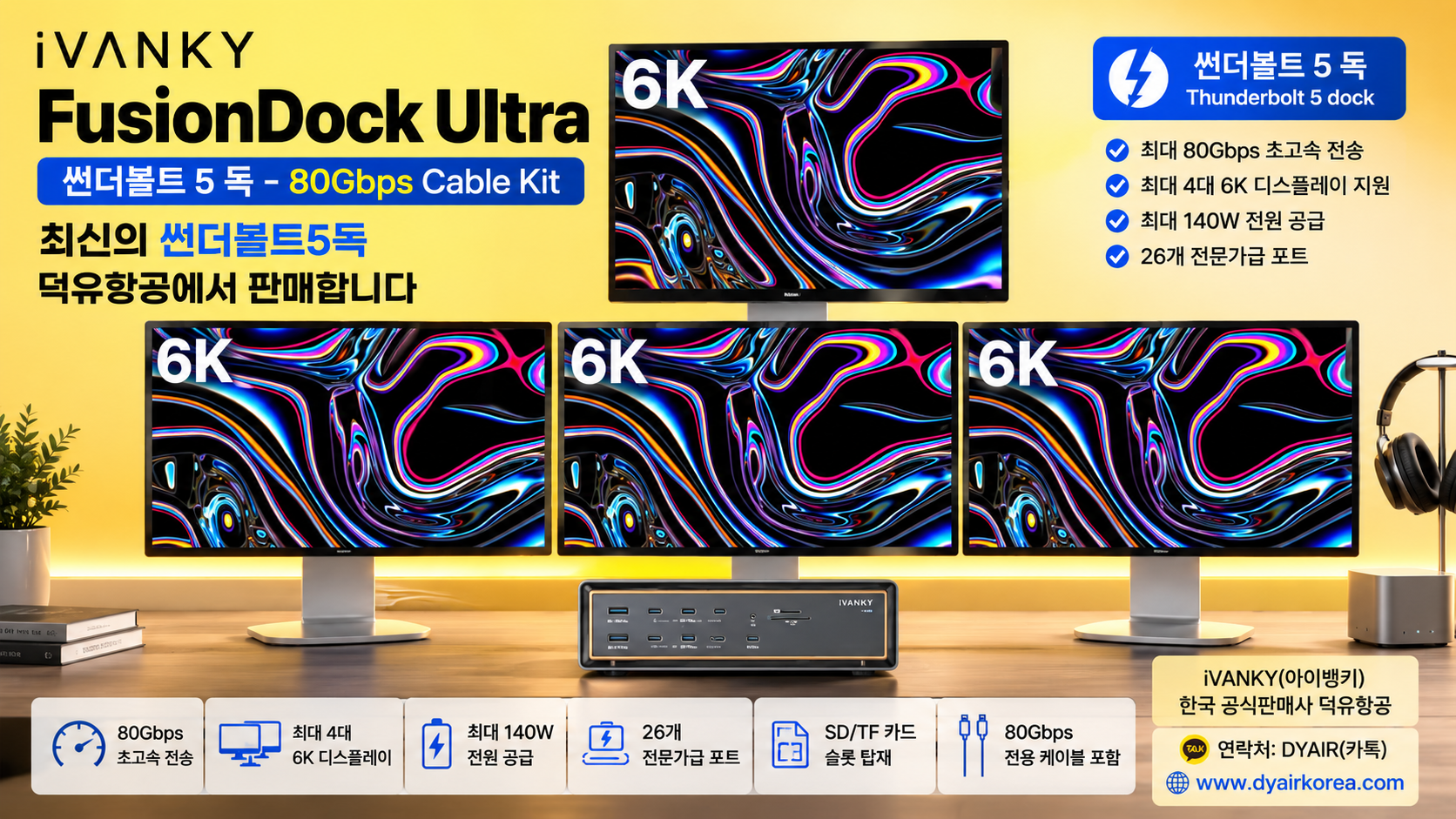 iVANKY FusionDock Ultra 썬더볼트5 독