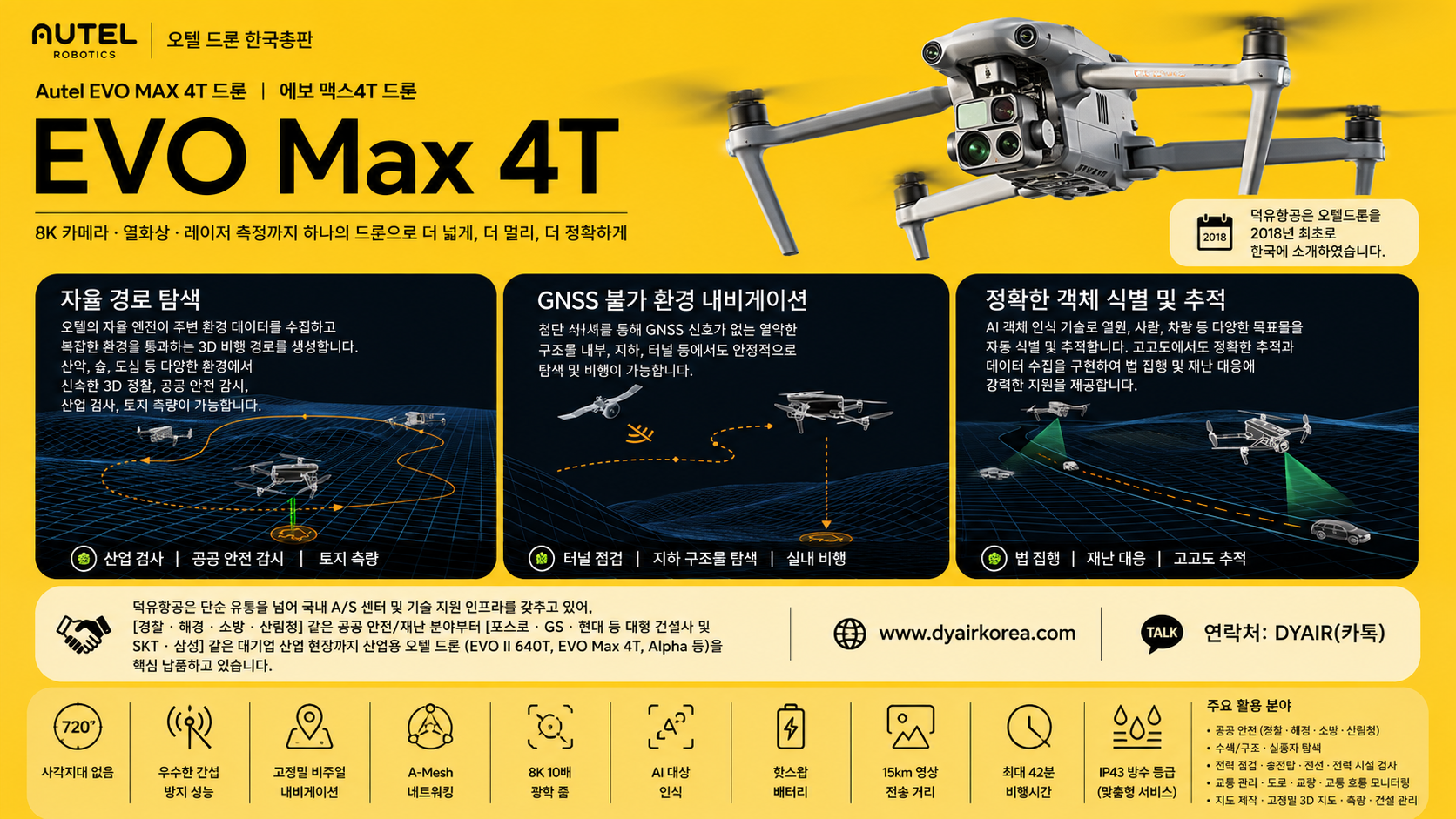 Autel EVO MAX 4T Drone, 오텔드론 맥스4T