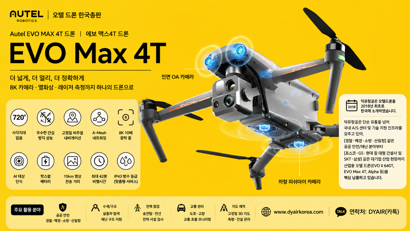 Autel EVO MAX 4T Drone, 오텔드론 맥스4T