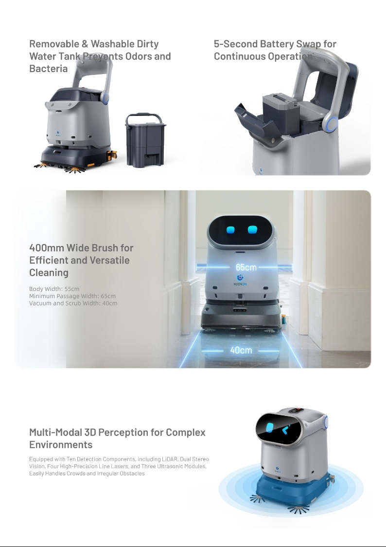 KEENON ROBOTICS 제품소개, 키논 로보틱스 청소로봇
