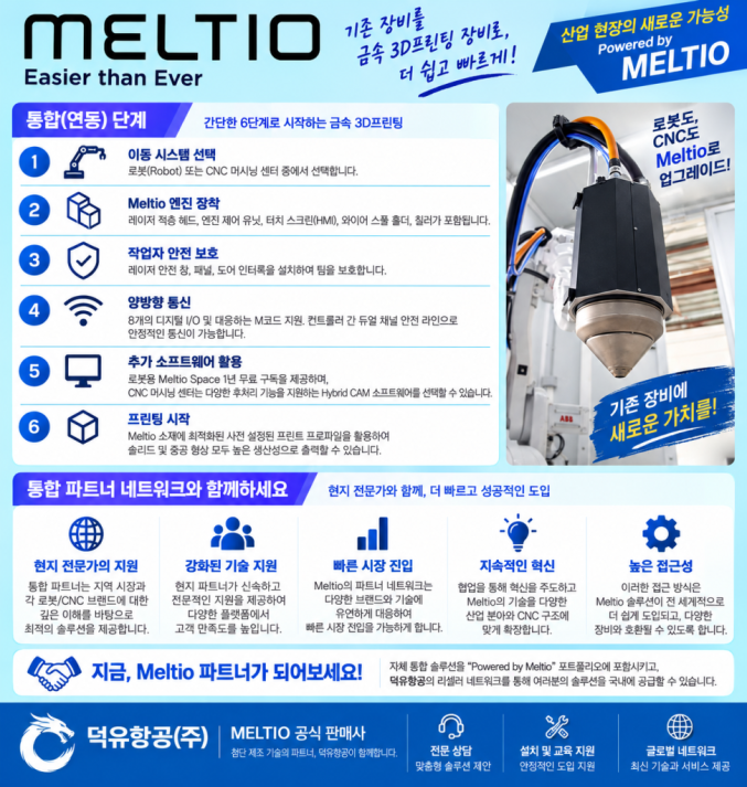 MELTIO 금속 3D프린터, 분말 없는 메탈 3D프린터를 소개합니다. — Meltio 와이어-레이저 방식. Meltio LMD(Laser Metal Deposition DED